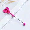 Gancho adesivo DIY em formato de coração para copos de água de mesa, pingente de gancho adesivo, fivela de metal em formato de coração sem furos, atacado do fabricante