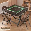Mesa Pequeña de Mahjong Mesa de Ajedrez y Cartas Manual Mesa Plegable para el Hogar Mesa de Comedor Mesa Plegable Portátil para Exteriores de Doble Propósito