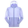 Roupas de Proteção Solar UPF50+ para Casal ao Ar Livre Masculina de Verão Leve com Capuz Sensação de Gelo Respirável Roupas para Pele Jaqueta de Exterior Feminina