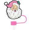 Tapón de pajita de goma suave para decoración de fiestas, personalizado, 10 mm, universal, para Navidad, 50 unidades