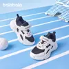 Sapatos Infantis Balabala, Tênis Esportivos Infantis, Sapatos Respiráveis para Meninos e Meninas, Tênis Brancos da Moda para Outono, Sapatos de Malha, Tênis para Corrida