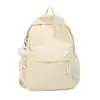 Mochila Sencilla Casual de Color Liso para Niñas, Escuela Primaria, Escuela Secundaria, Preparatoria, Estudiantes Universitarios, Estilo Coreano Harajuku Moderna con Doble Hombro