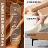 Cama de Cuero Genuino de Lujo Ligero Minimalista Moderna, Habitación Principal Doble, Diseño de Borde Completo de 1.8m, Cama de Arte de Cuero Acolchado, En Stock