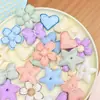 Algodón Merzerizado Relleno Estilo Coreano Estrella de Cinco Puntas Lazo de Perla Corazón Tela Flor de Cinco Pétalos Estéreo Accesorios para el Cabello de Niños