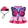 Nuevo Best-Seller de Amazon Cuernos de Cosplay Mariposa Hada Disfraz Festivo para Mascotas Ropa para Perros para Disfrazar