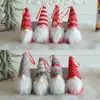Suministros de Decoración Navideña Muñeco Hombre del Bosque de Lana Tejida Pequeño Colgante Muñeco sin Rostro Colgante para Decoración de Árbol de Navidad