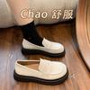 Sapatos Pequenos de Couro com Solado Macio Estilo Academia Britânica Básicos Versáteis Uniforme de Menina Mocassins Planos Sapatos Individuais Femininos para o Trabalho