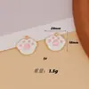 Dibujos Animados Transfronterizos Mascota Pie Perro Perrera COLECCIÓN LOVE Garra diy Aleación Goteo de Aceite Pendientes Llavero Accesorios Colgantes