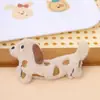 Nuevo Ins Caricatura Lindo Perro Salchicha Peluche Muñeca Dulce Colgante Cachorro Anillo para el Cabello Agarrador Accesorios para el Cabello Lote