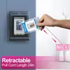 Insignia para Personal Médico con Brillo, Texto en Inglés, Portaid Retráctil, Colgante Decorativo, Iniciales, Pergamino Retráctil