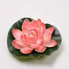 Flores y Hojas de Loto Artificiales para Ofrendar a Buda, Flotantes en el Agua en Estanques, Peceras y Cuerpos de Agua, Hojas de Loto Falsas Decorativas, Accesorios para Danza