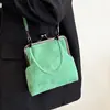 Bolso de mano de gamuza con diseño de nicho para comercio exterior para mujer, nuevo bolso retro con clip para teléfono, bolso de hombro cruzado versátil, moderno