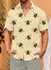 Nueva camisa de manga corta holgada para fiesta de hombre impresa en 3D transfronteriza DIY para figurar