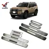 Adecuado para Toyota 24 Prado Tiras de Umbral de Puerta Exteriores Modificadas y Pedales, Tiras de Pedal de Bienvenida Especiales Lc250 Dominantes