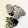 Botões de Metal com Design Eletrodepositado em Forma de Coração, Textura Criativa em Relevo, Botões de Costura à Mão com Base Alta para Camisas e Casacos, Botões Decorativos com Base