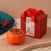 Caja de Regalo Vela Aromática de Caqui Auspicioso Nuevo Recuerdo de Boda Regalo de Cumpleaños Buena Suerte Caqui Hecho a Mano Cera de Soja Fragancia