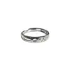 Anillo Versátil de Personalidad Plateado Galvanizado de Plata S999 de Alta Calidad para Mujer, Joyería de Anillo de Corona con Diamante de Seis Garras de Lujo Ligero