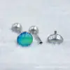 Astmf-136 Rosca Interna Lengüeta Gotera Uña G23 Titanio Uña Lengüeta Rosca Interna Piercing Labio Joyería para Piercing Cabeza