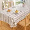 Mantel sin Lavado Hogareño Mesa de Café Mesa de Comedor Tela Estilo Pastoral Simple Rectangular Mantel Comercio Exterior Cadena de Suministro Venta al por Mayor