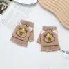 Capibala Capybara Lindo Dibujo Animado Guantes de Mitón Infantiles Niños y Niñas Cálidos y Anticongelantes Dibujo Animado de Cinco Dedos Engrosados