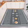 Alfombrilla de Piso Grande para Cocina Fácil de Cuidar a Prueba de Aceite Sin Lavado Impermeable Cubierta Completa Alfombrilla de Piso de PVC Fregable Alfombrilla Antideslizante