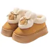 Pantuflas de Algodón para Mujer para Invierno, Nuevo Modelo 2026, Ropa de Casa para Interiores, Suela Gruesa, Antideslizantes, Cálidas, Zapatos de Algodón Peludos para Mujer