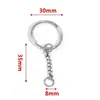 Llavero de Acero Inoxidable, Colgante de Llavero Engrosado y Endurecido, Accesorios para Llaveros DIY Hechos a Mano