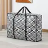 Bolsa de almacenamiento de colchas, bolsa de gran capacidad para ordenar ropa, bolsa de lona impermeable, bolsa de mudanza a prueba de humedad, bolso de mano