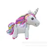 Globo de Película de Aluminio de Caballo Arcoíris Ensamblado Estéreo 3D Decoración para Fiesta de Cumpleaños Globo de Papel de Aluminio Globo de Unicornio