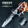 Triângulo Z Arma de Ação Liga Modelo Ação C-Metal Prata 22cm Arma Edição Pesada Propriedade Creed Prop