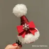 Gorro de Navidad rojo pasador para el pelo niños Niña niña pequeña pasador de Navidad clip accesorios para el pelo tocado Princesa bebé niña