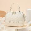 Bolso de Mano para Mujer 2025 Bordado de Letras Acolchado Hombro Único Pequeño Gran Capacidad Multicapa Bolso Cruzado Correa de Hombro Ancha Bolso de Mano