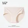 Calcinhas de algodão puro com entrepernas estendida para meninas, entrepernas antibacteriano 10A 100% algodão, calcinhas triangulares plus size para mulheres