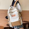 Mochila estudantil ins estilo retrô americano feminina grande capacidade estudante do ensino médio estudante do ensino fundamental mochila escolar mochila para computador masculino