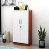 Gabinete para Zapatos con Cerradura, Gabinete Exterior para Uso Doméstico, Gabinete Grande de Entrada para Pasillo, Zapatero Simple y Económico de Madera Maciza para Uso Exterior