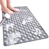 Alfombrilla Antideslizante de TPE para Baño con Agujeros Redondos para Drenaje de Agua, Alfombrilla Antideslizante de Ventosa para Plato de Ducha y Baño