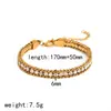 Europa e Estados Unidos novo INS rede vermelha diamante zircônia moda Coringa aço titânio 18k ouro não desbota aço inoxidável pulseira pulseira
