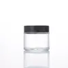 Botella de Vidrio Transparente para Crema al por Mayor Crema Corporal Protector Solar Botella Sellada Vidrio Mate Muestra Cosmética Embotellada