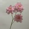 Haste Única 3 Flores Dália Sonho Centro de Mesa Corredor de Casamento Buquê de Mão Decoração Sala de Estar Ornamento para Casa Arranjo Floral Buquê de Flores Artificiais Falsas