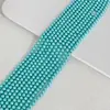 Fio de Algodão Estilo Vidro Colorido Contas Imitação Pérola Branca Australiana Vidro Contas Soltas DIY Pulseira Colar Acessórios de Joias