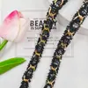 En Stock Cadena Metálica Trenzada de Encaje Dorado y Plateado Estilo Chanel para Ropa y Bolsos Accesorios DIY Cadena Venta al por Mayor
