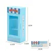 Refrigerador Congelador Miniatura Simulado Máquina de Bebidas Modelo de Almacenamiento Juguete de Comida en Miniatura Adornos Juguetes para Casa de Juego de Niños