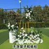Novo estilo casamento grande estilo arranjo de chão flor simulação flor de seda produto acabado decoração arranjo de flor de eucalipto guia de caminho de palco T arte floral de casamento