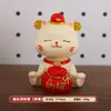 Figura Creativa de Gato de la Suerte con Cabeza Oscilante, Manualidad de Escritorio, Oficina en Casa, Decoración de Resina, Recuerdo, Regalo