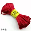Pulsera de nudo de maíz No. 5 No. Cuerda para colgante tejida a mano DIY de 7 nudos material para pulsera de cuerda roja Jade Negro