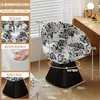 Taburete de tocador estilo medieval, Silla giratoria retro para manicura, Silla de maquillaje de lujo ligero con respaldo para habitación de niña, Gama alta
