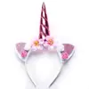 Diadema de Unicornio Diadema de Dibujos Animados para Niños Halloween Princesa Fiesta de Cumpleaños Accesorios para el Cabello Venta al por Mayor