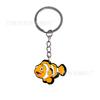 Chaveiro Peixe-palhaço Desenho Animado Pvc Borracha Macia Chaveiro 3D Criativo Pequeno Presente Lembrança Chaveiro de Carro