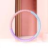 Aro Hula Hoop Colorido Macaron com Esponja para Alunos do Ensino Fundamental e Iniciantes, Aro Hula Hoop de Esponja para Crianças Sem Pesos