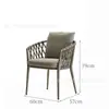 Sofá de Ratán para Exteriores Sala de Estar de Villa Muebles de Ratán Silla de Ratán para Terraza Exterior Mesa de Café Muebles Combinación de Mesa y Silla para Exteriores